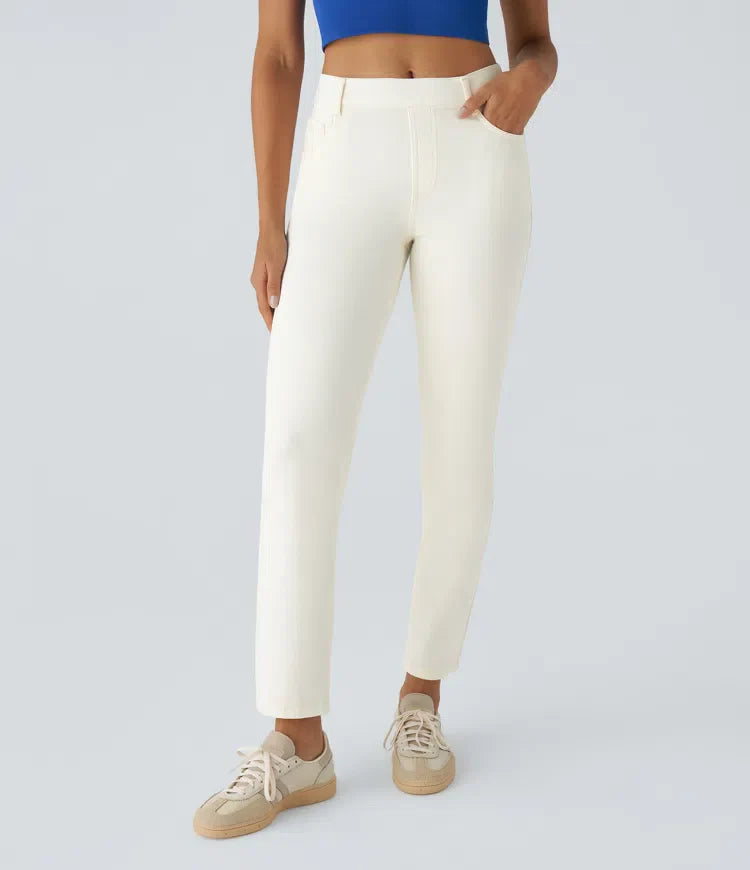 Franca | Pantaloni elasticizzati e comodi a vita alta