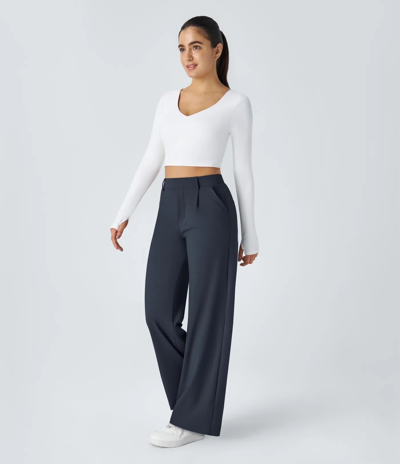 Eva | Pantaloni comodi ed eleganti con gambe dritte