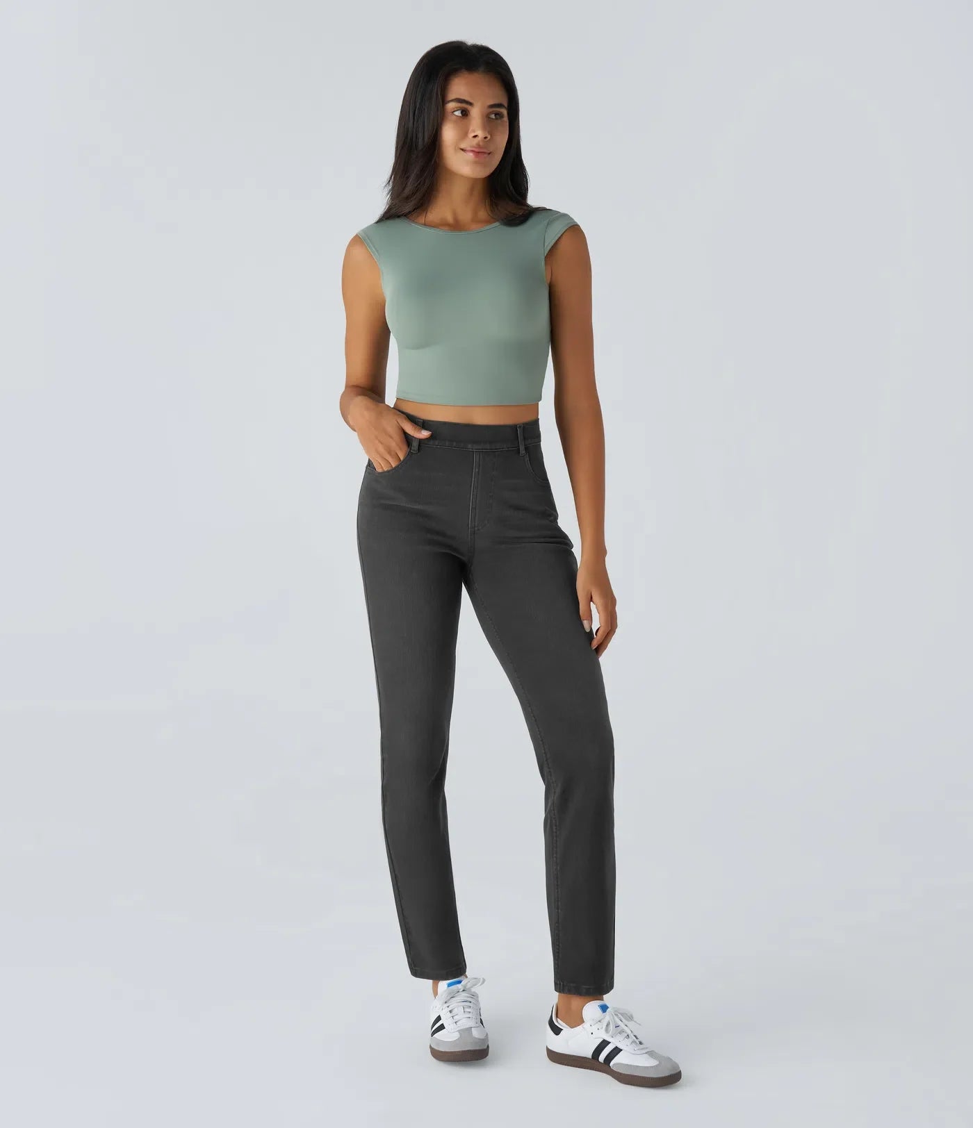 Franca | Pantaloni elasticizzati e comodi a vita alta