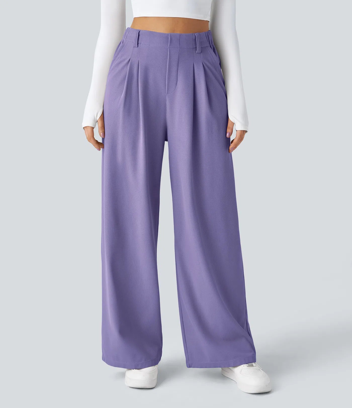 Sara | Pantaloni eleganti elasticizzati a gamba ampia