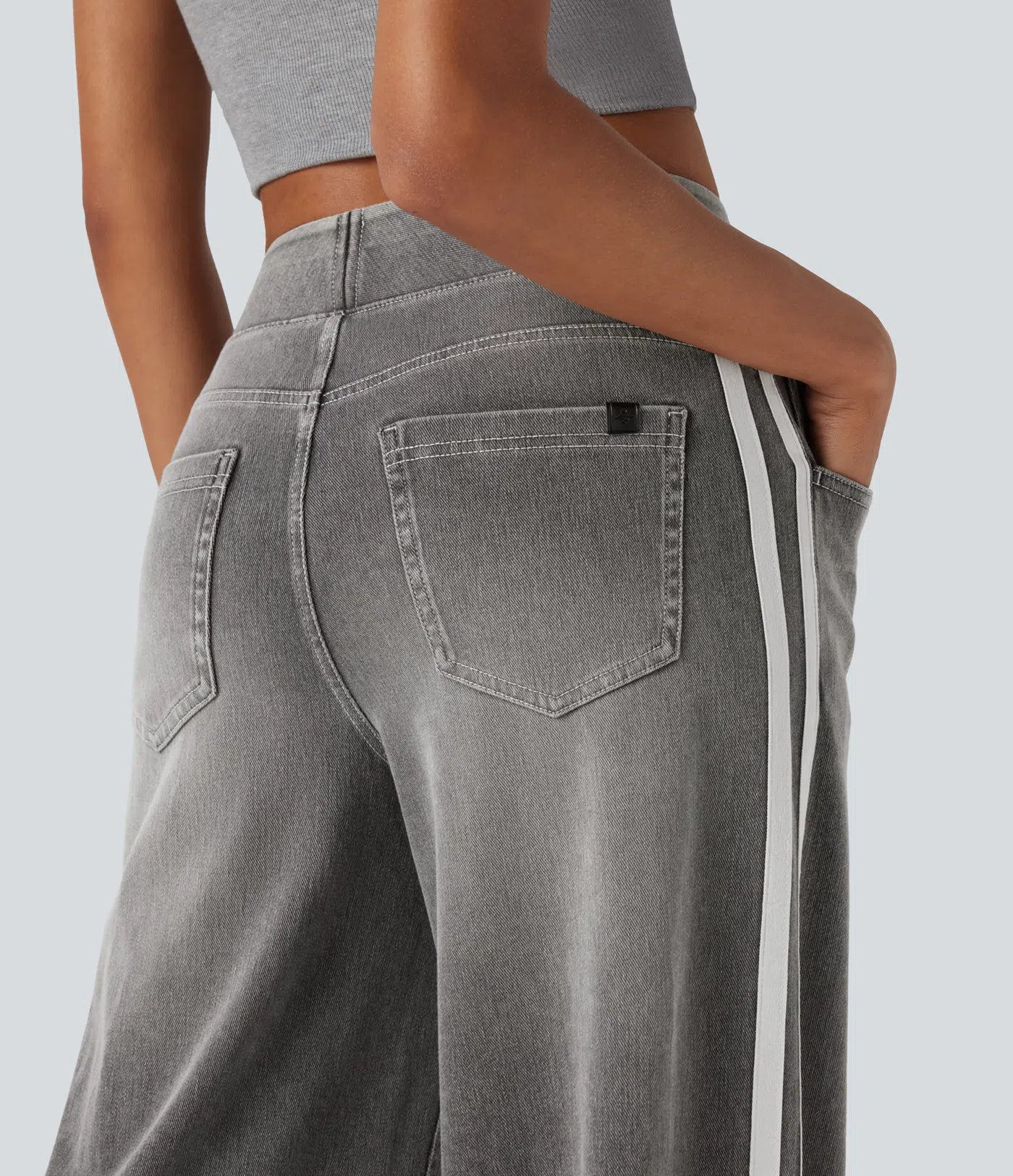 Bianca | Pantaloni comodi ed elastici con tasche profonde e raffinate