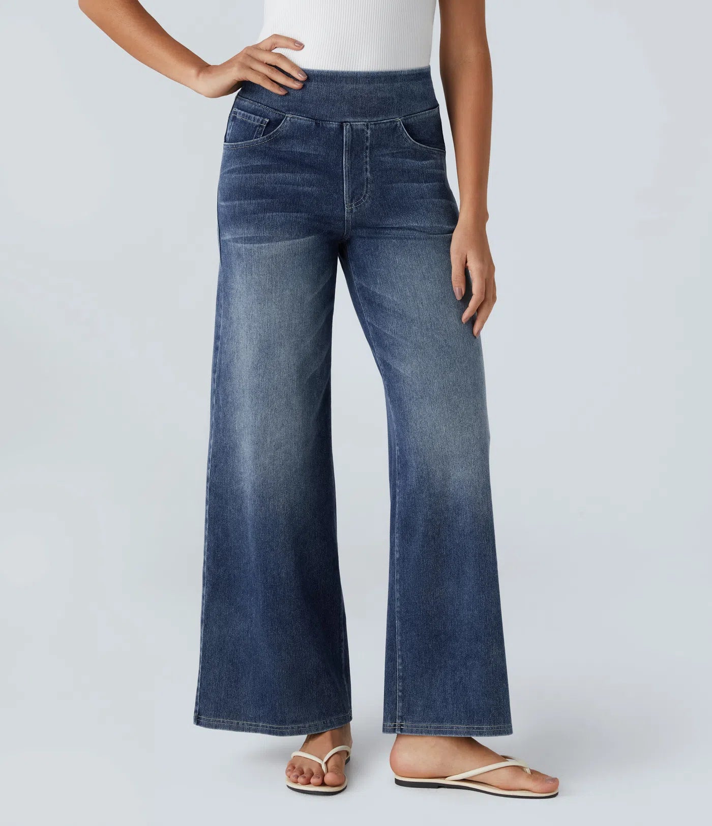 Elsa | Pantaloni comodi ed elastici a vita alta