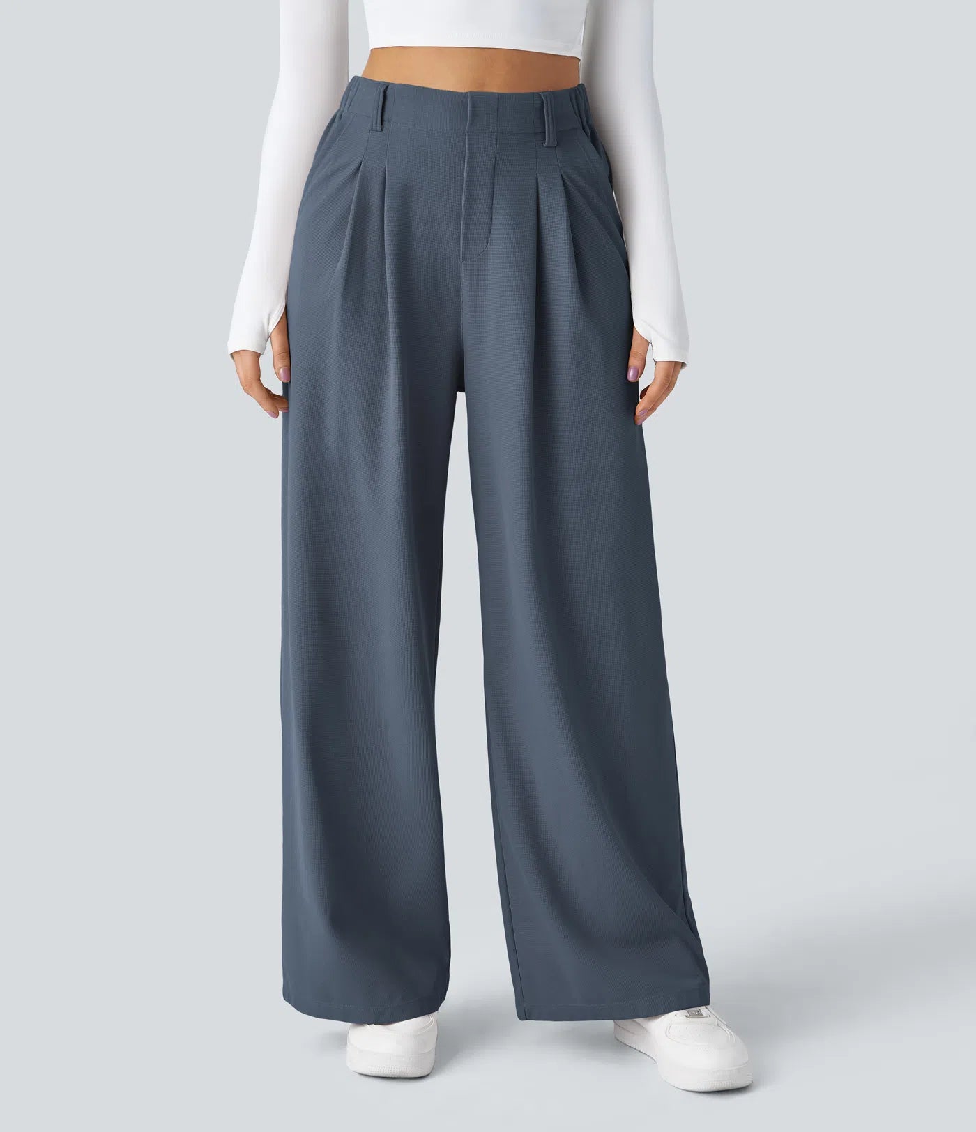 Sara | Pantaloni eleganti elasticizzati a gamba ampia