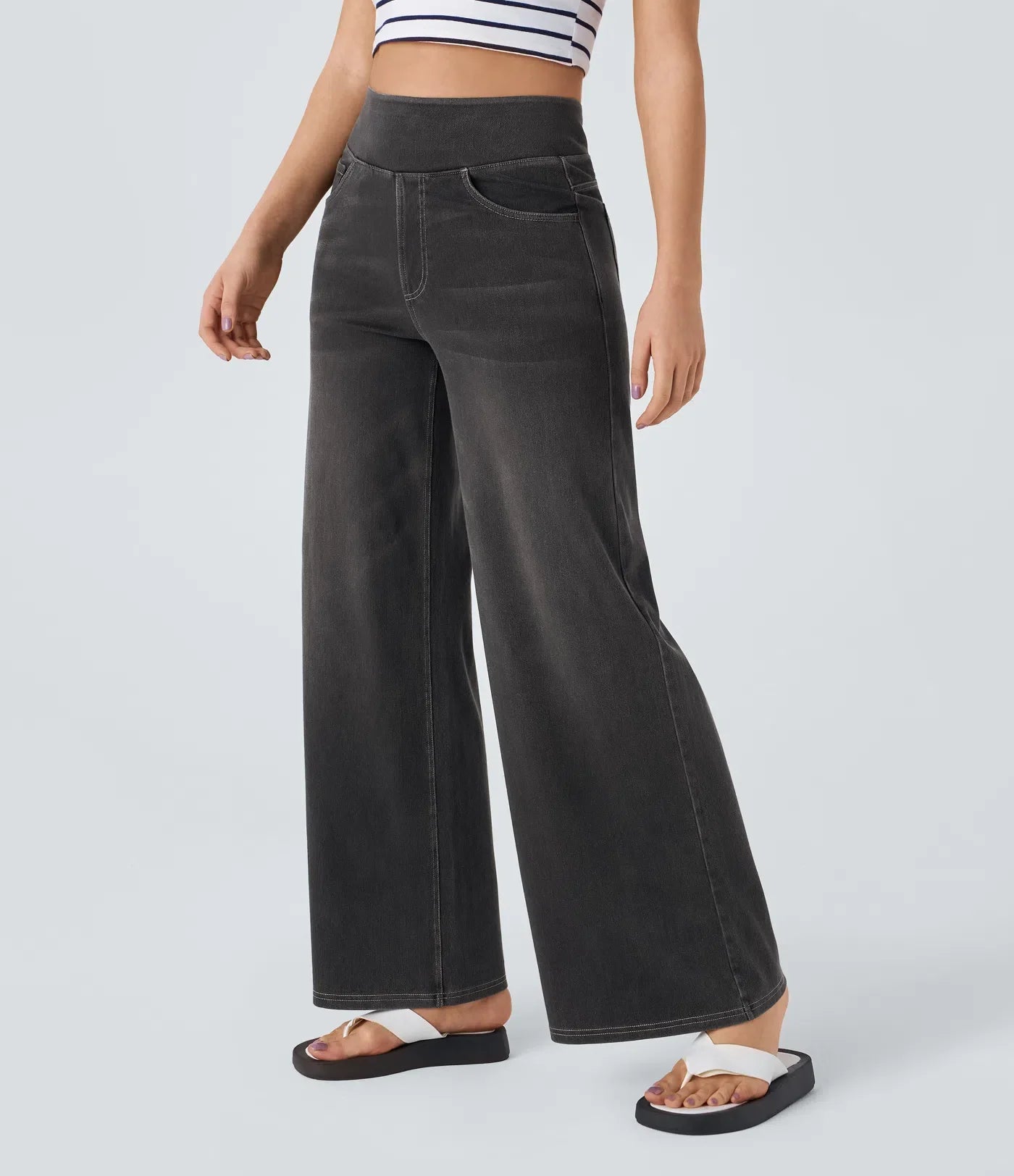 Elsa | Pantaloni comodi ed elastici a vita alta