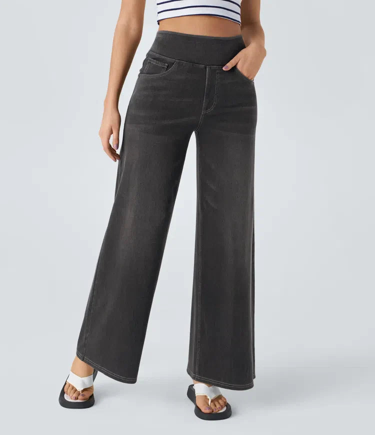 Elsa | Pantaloni comodi ed elastici a vita alta
