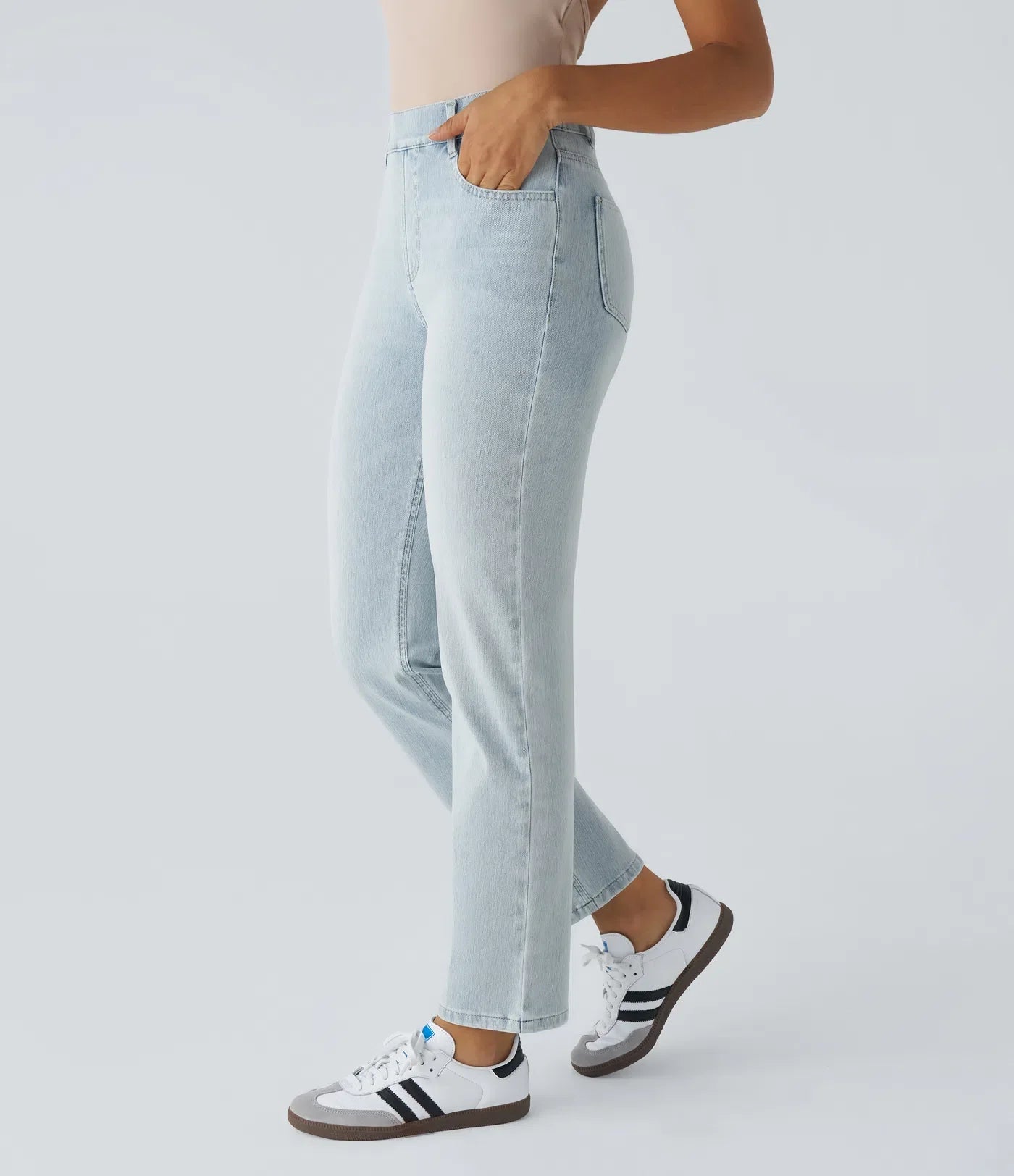 Franca | Pantaloni elasticizzati e comodi a vita alta