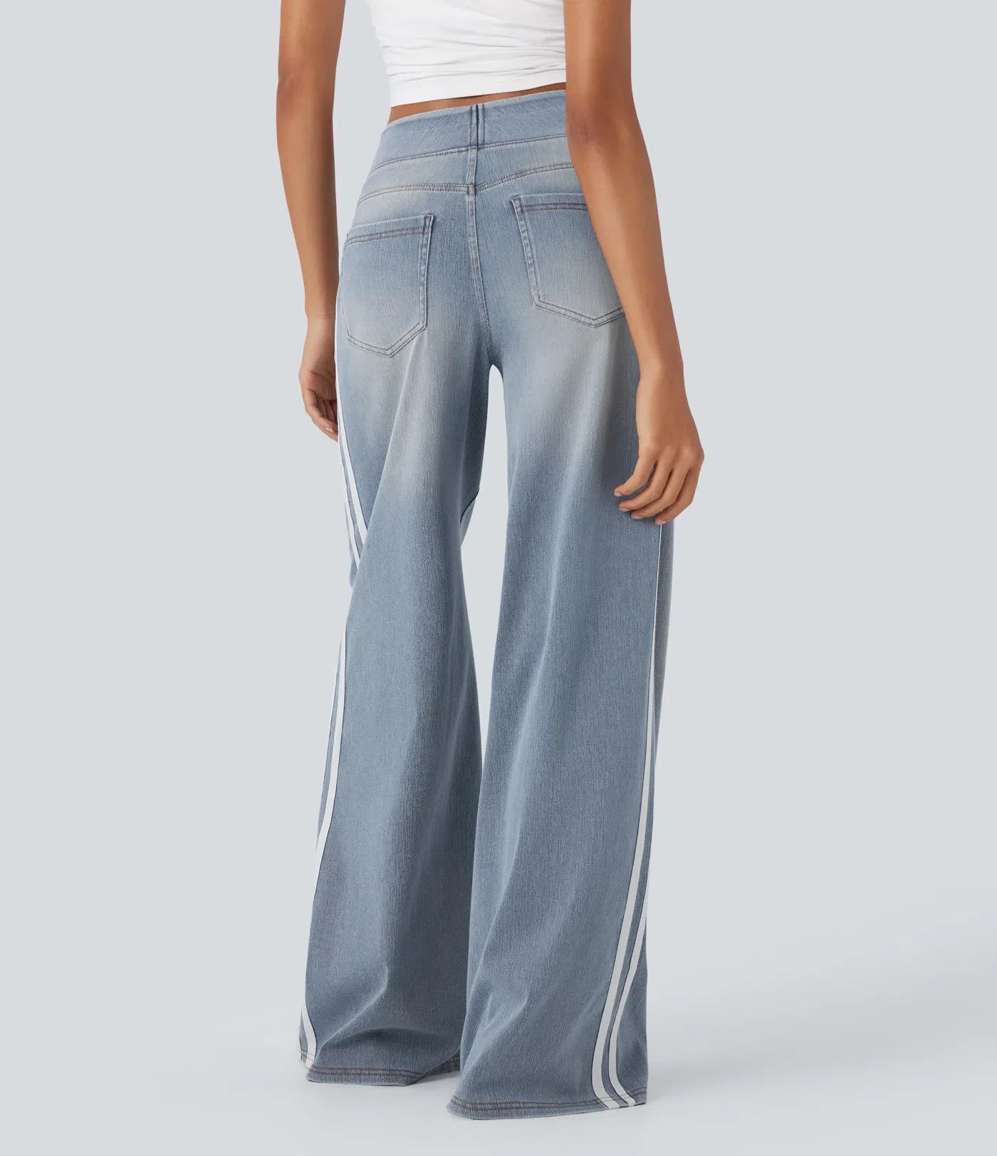Bianca | Pantaloni comodi ed elastici con tasche profonde e raffinate