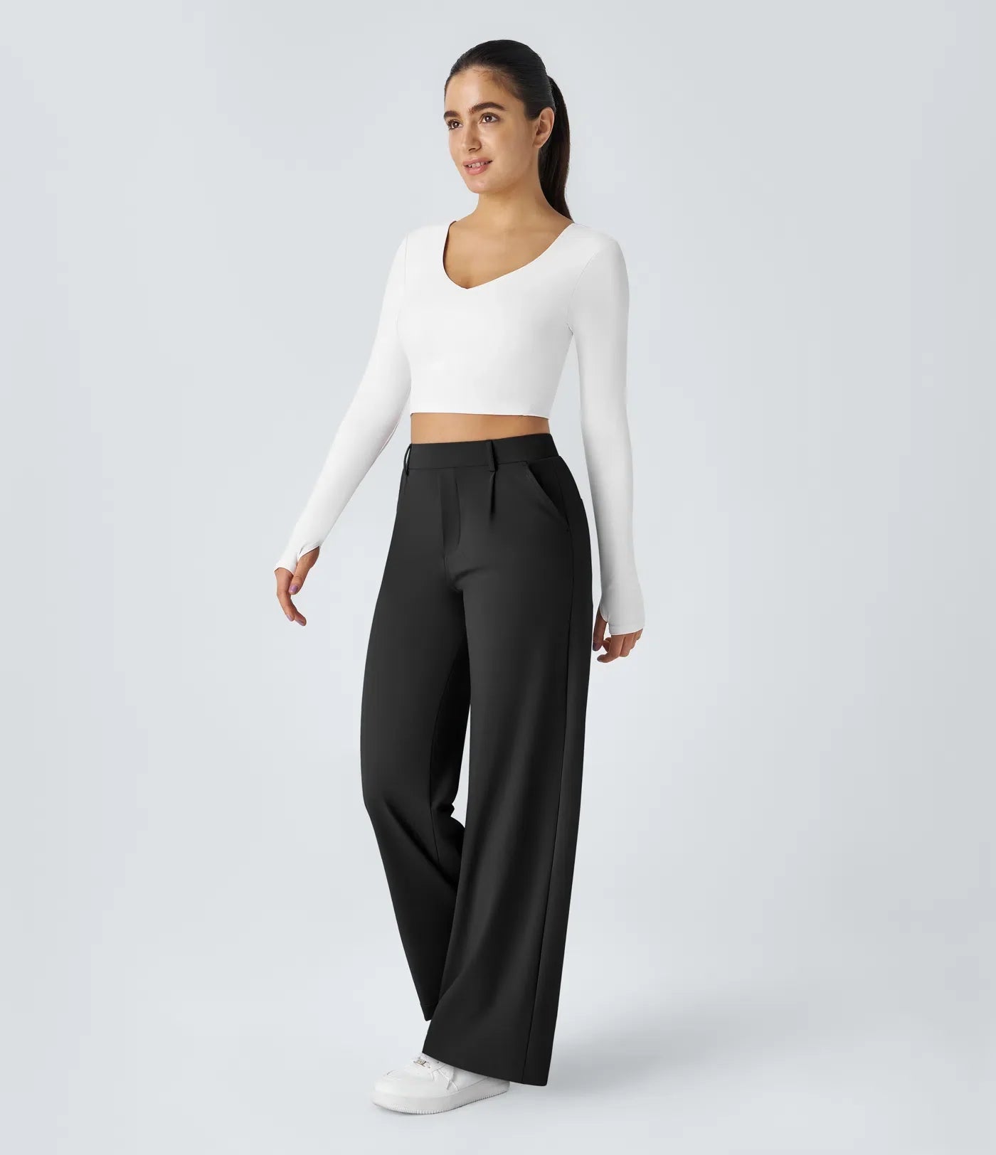 Eva | Pantaloni comodi ed eleganti con gambe dritte