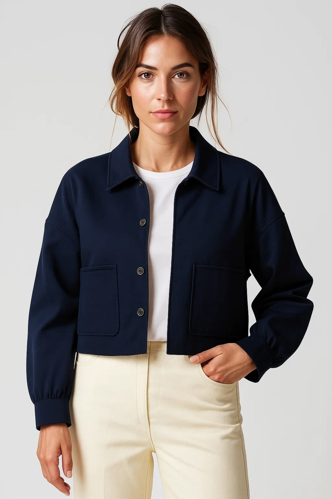 Giacca da donna con tasche applicate