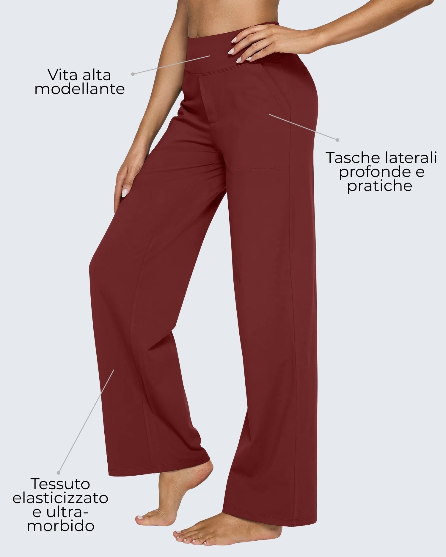 Lidia | Pantaloni casual elasticizzati
