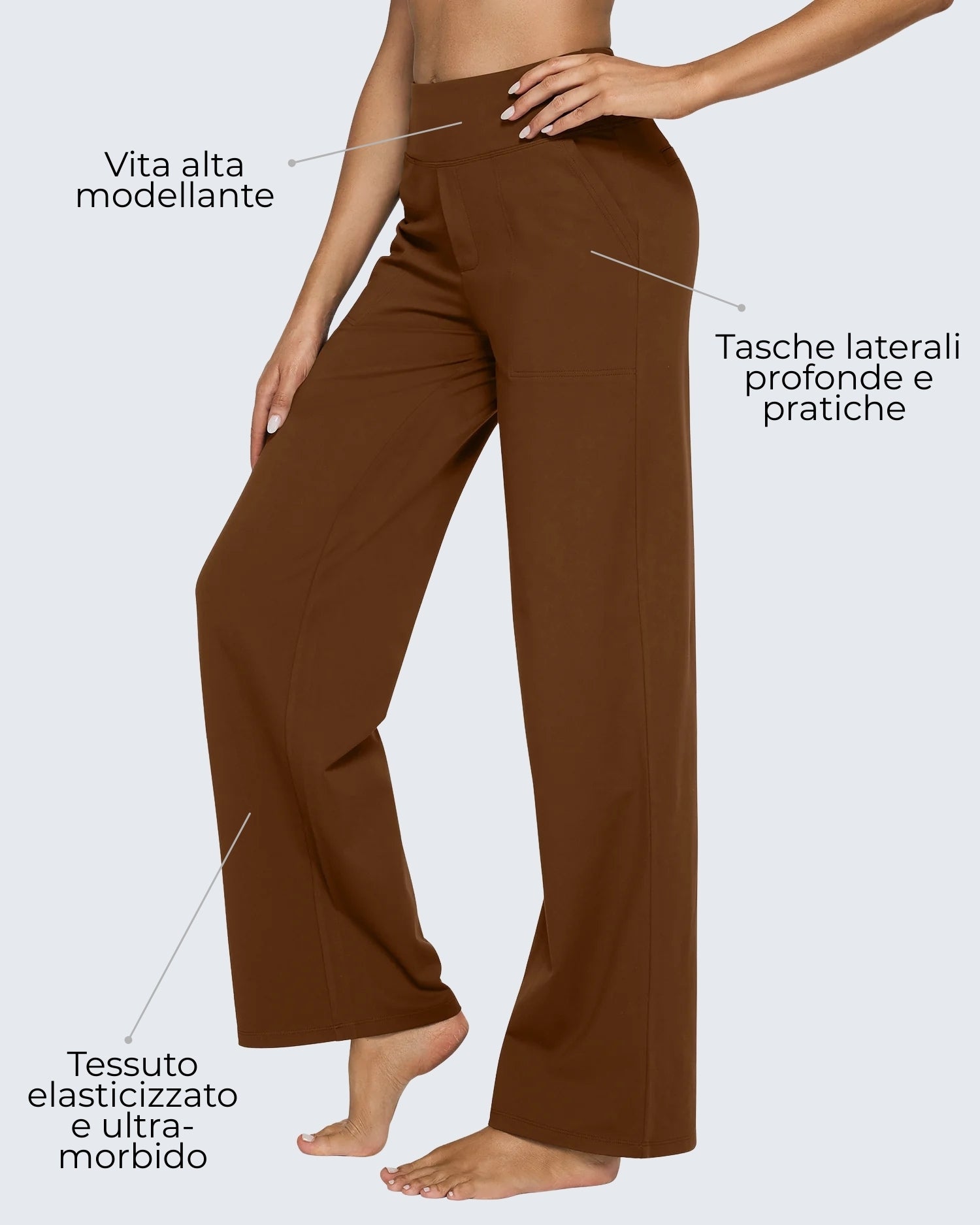 Lidia | Pantaloni casual elasticizzati