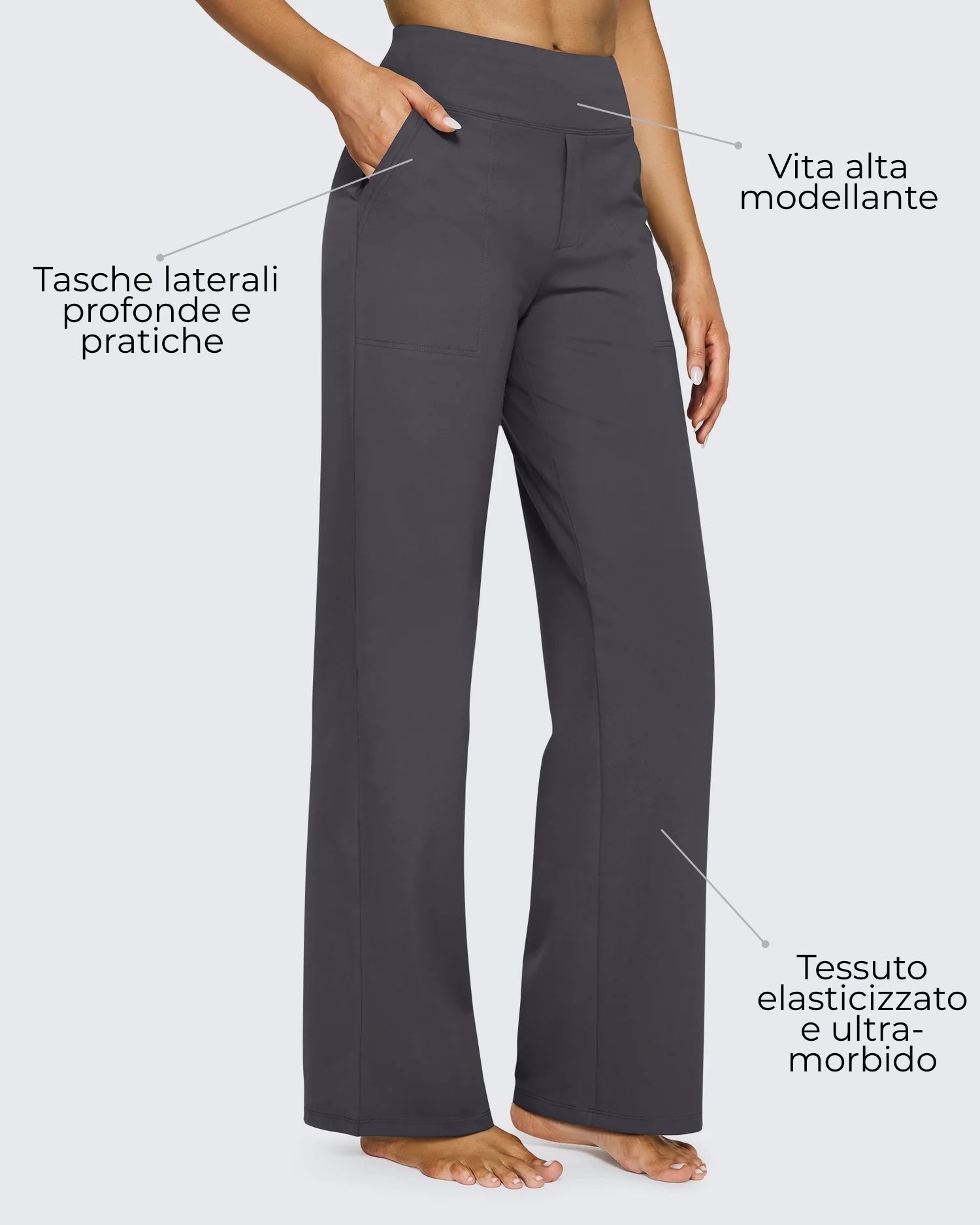 Lidia | Pantaloni casual elasticizzati