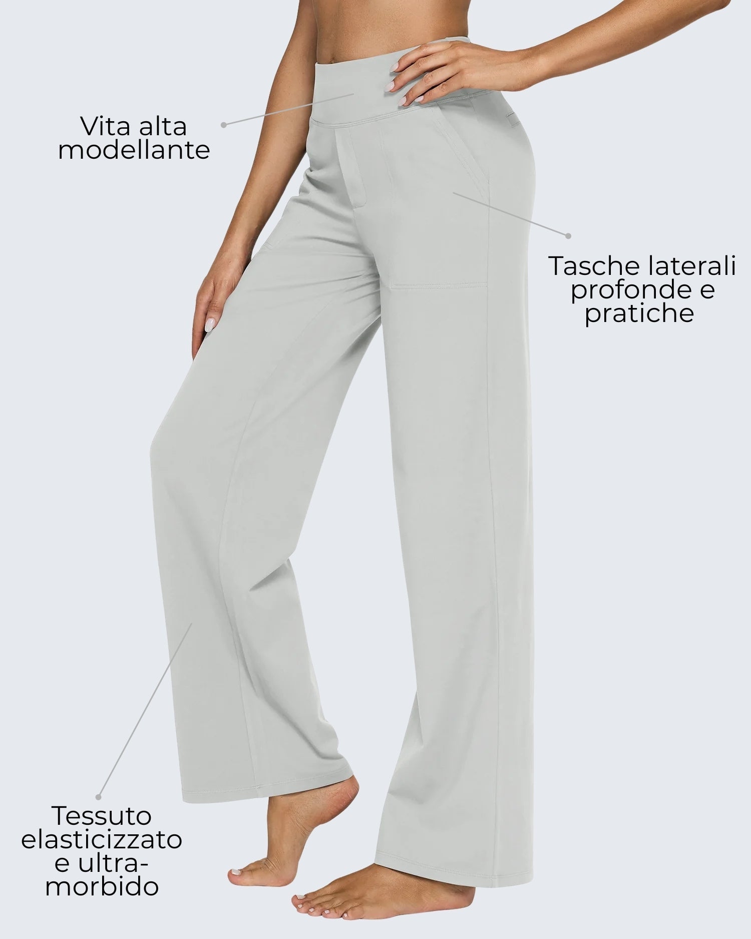Lidia | Pantaloni casual elasticizzati