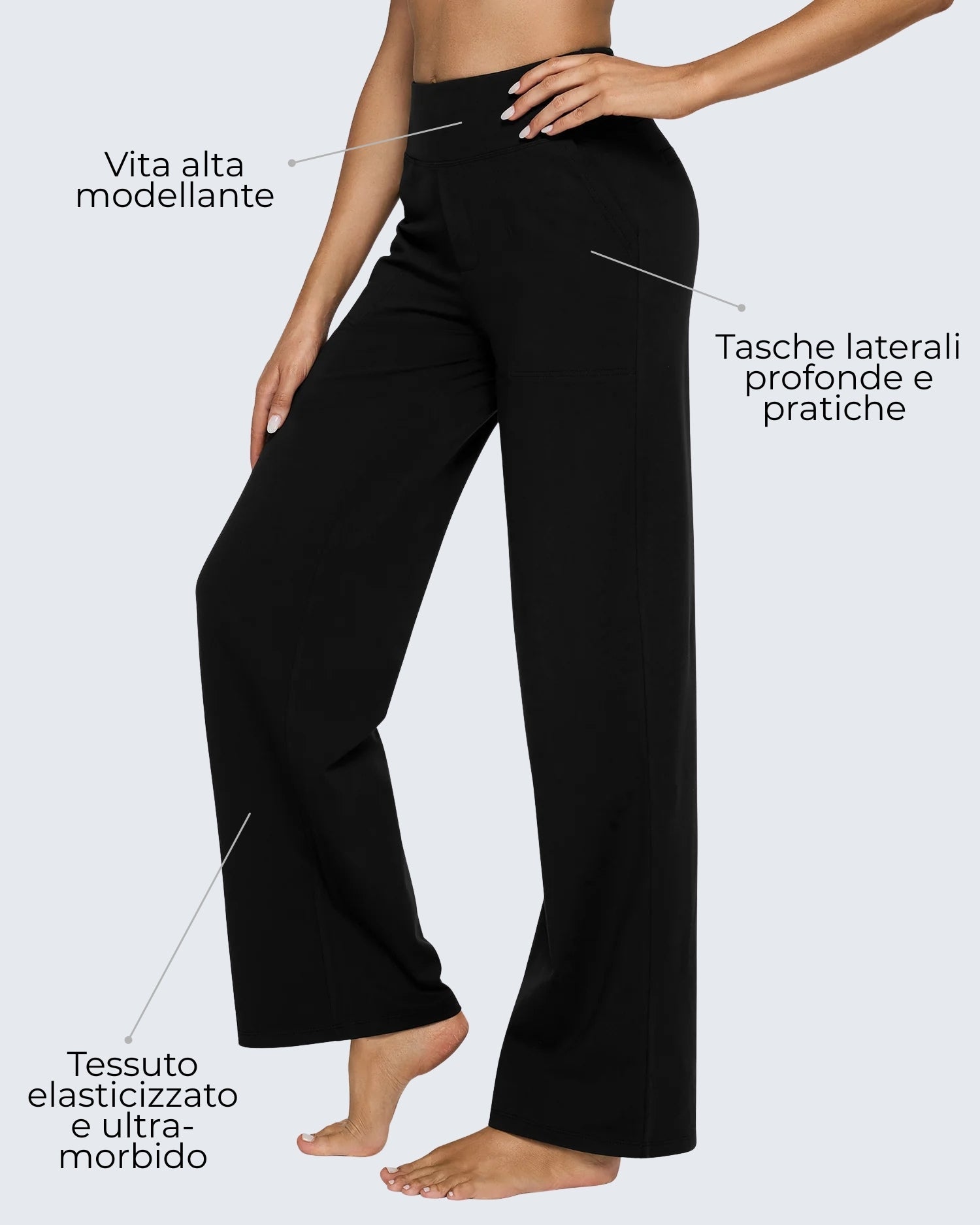 Lidia | Pantaloni casual elasticizzati