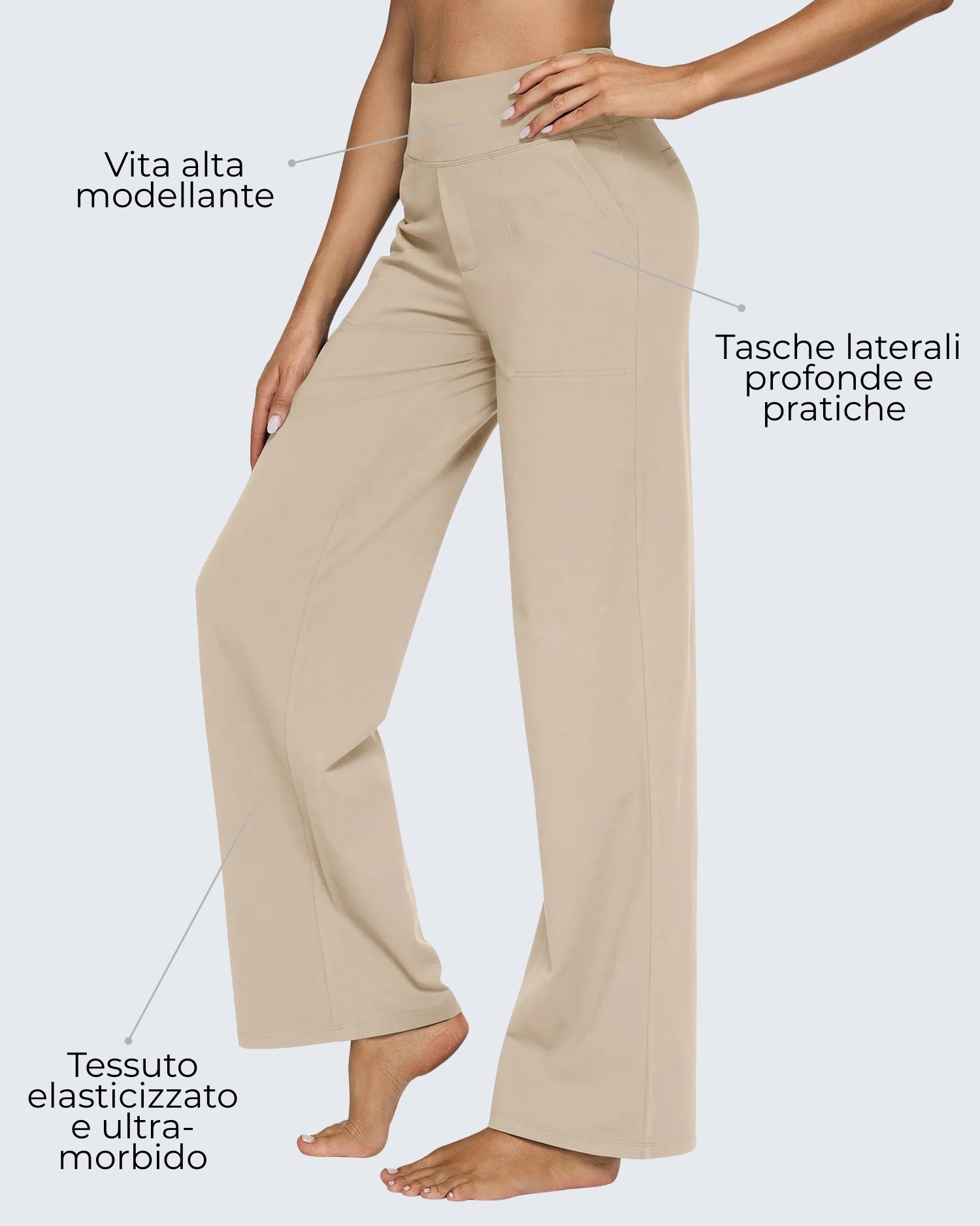 Lidia | Pantaloni casual elasticizzati