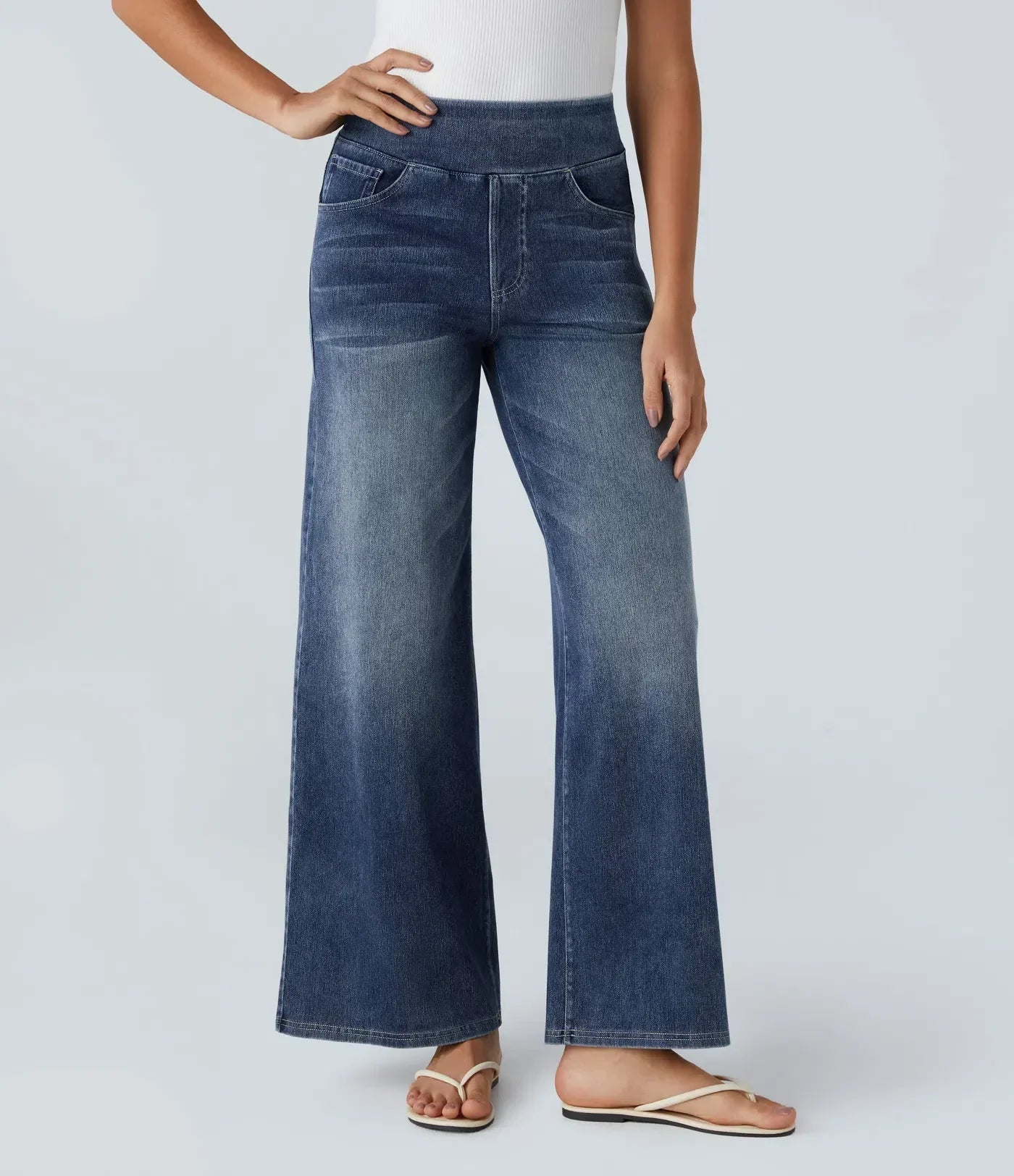 Elsa | Pantaloni comodi ed elastici a vita alta