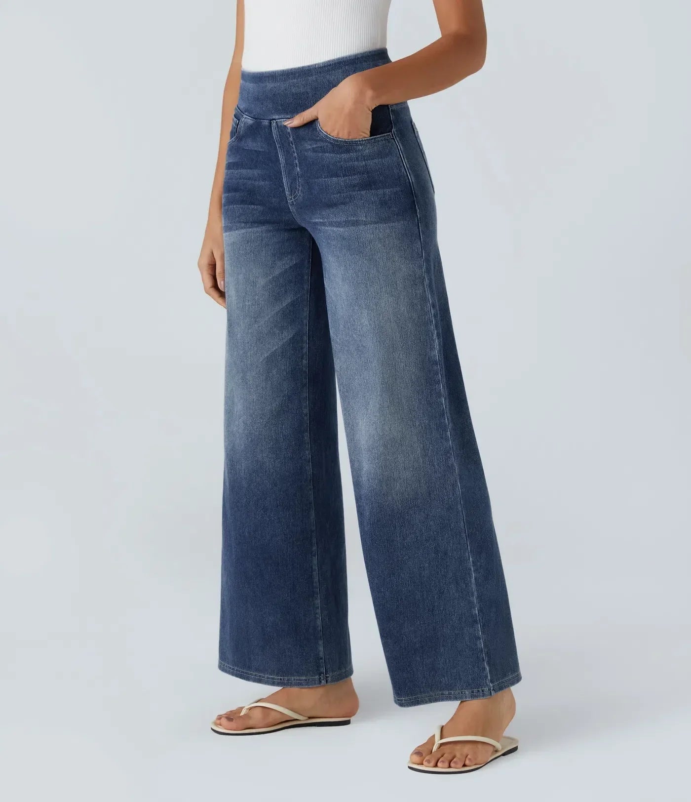 Elsa | Pantaloni comodi ed elastici a vita alta
