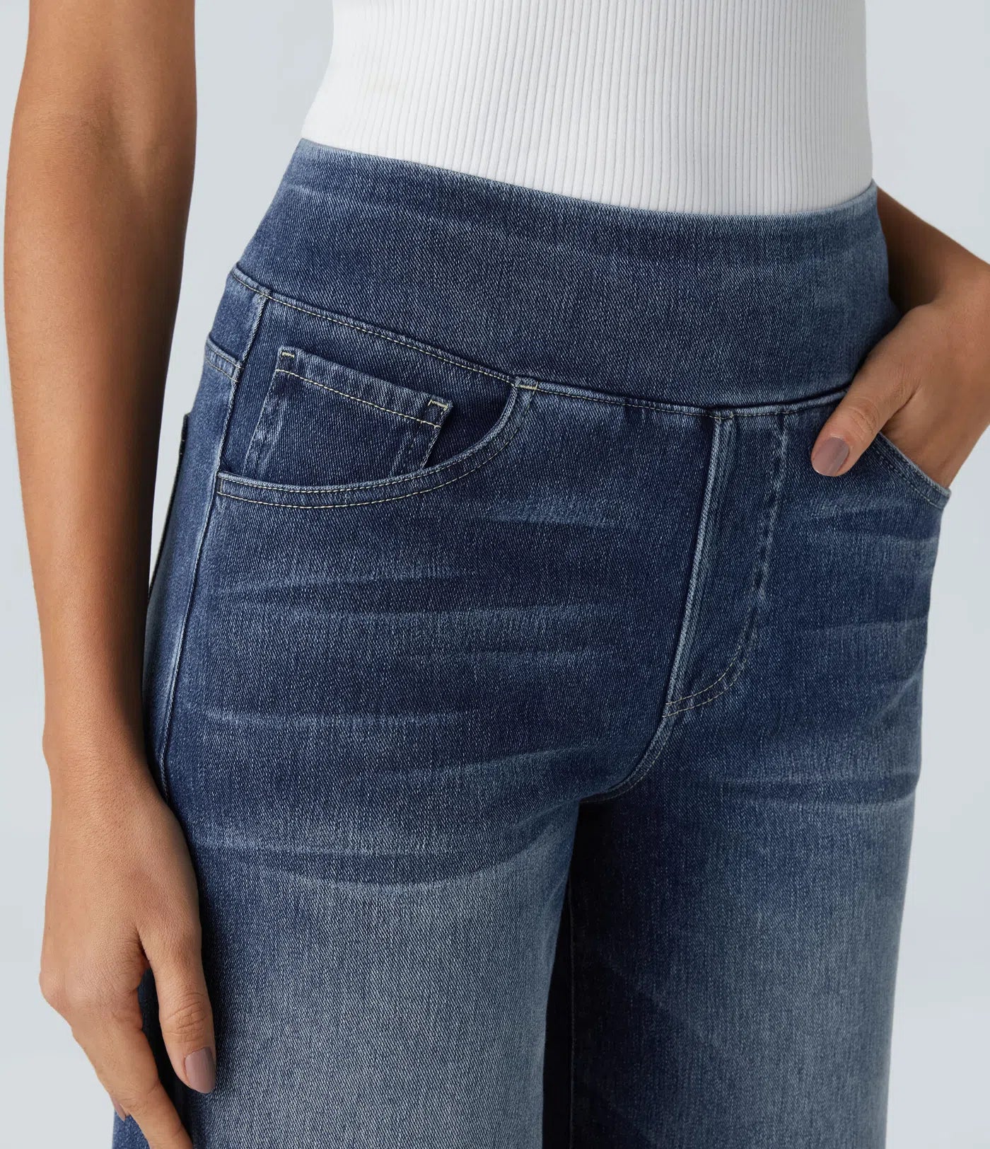 Elsa | Pantaloni comodi ed elastici a vita alta