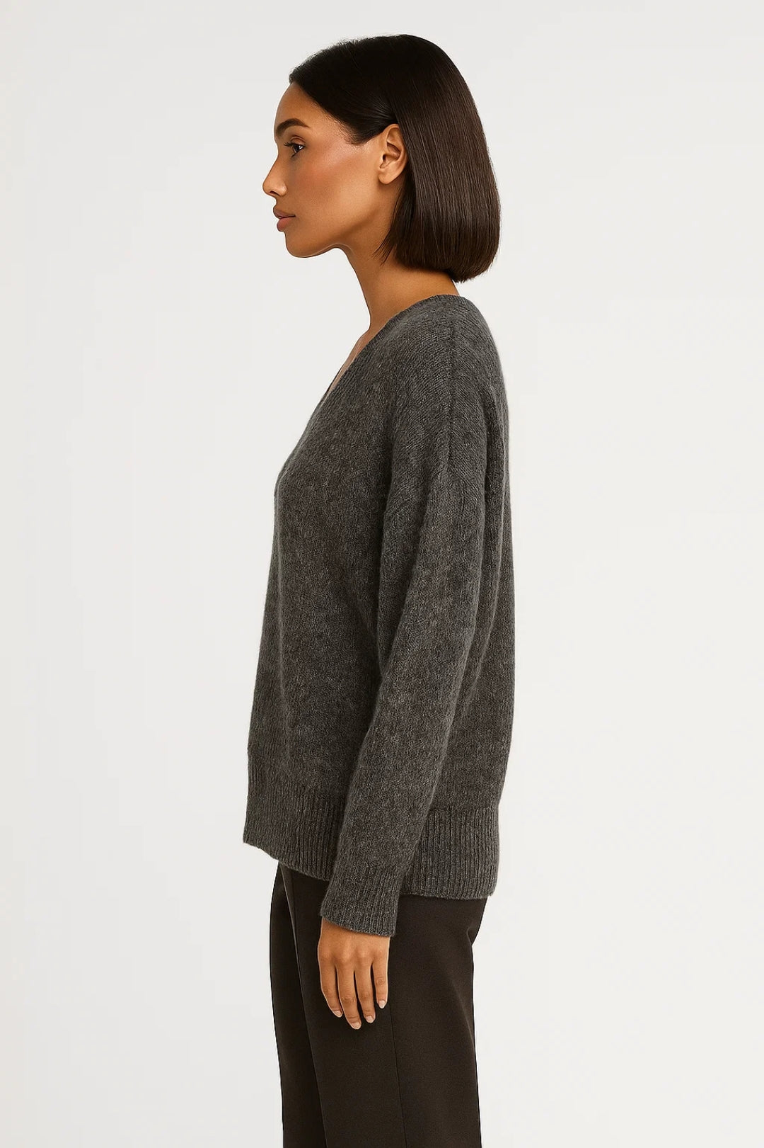 Maglione da donna lavorato a maglia | Scollo a V con vestibilità comoda | Morbido e versatile