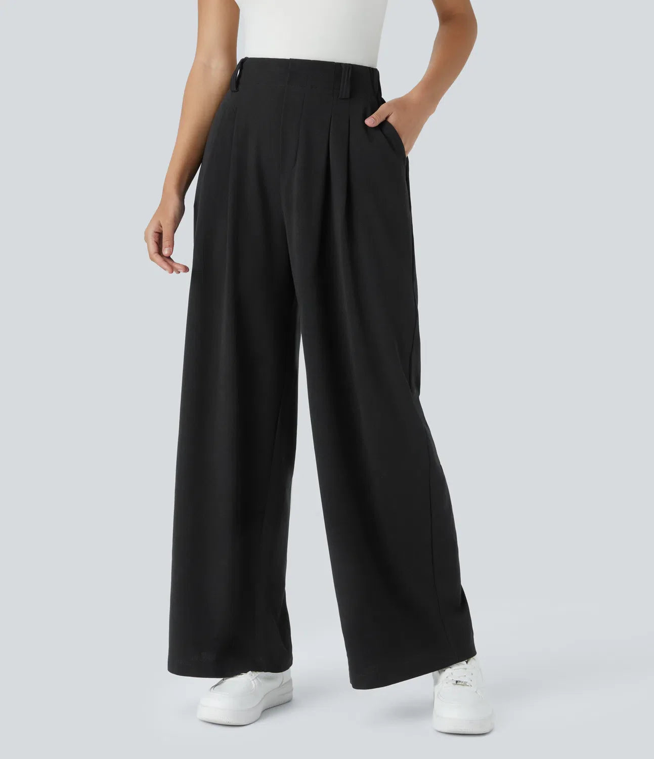 Sara | Pantaloni eleganti elasticizzati a gamba ampia