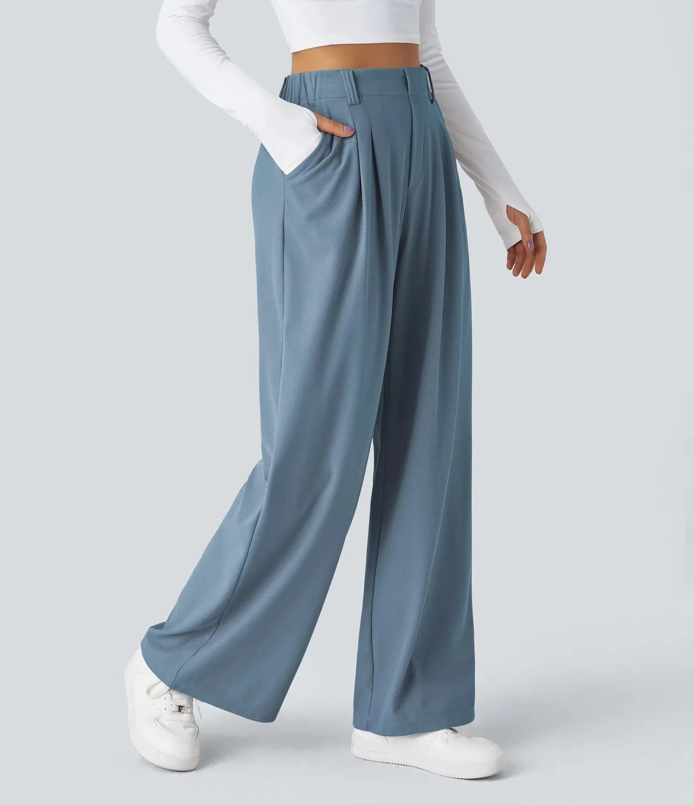 Sara | Pantaloni eleganti elasticizzati a gamba ampia