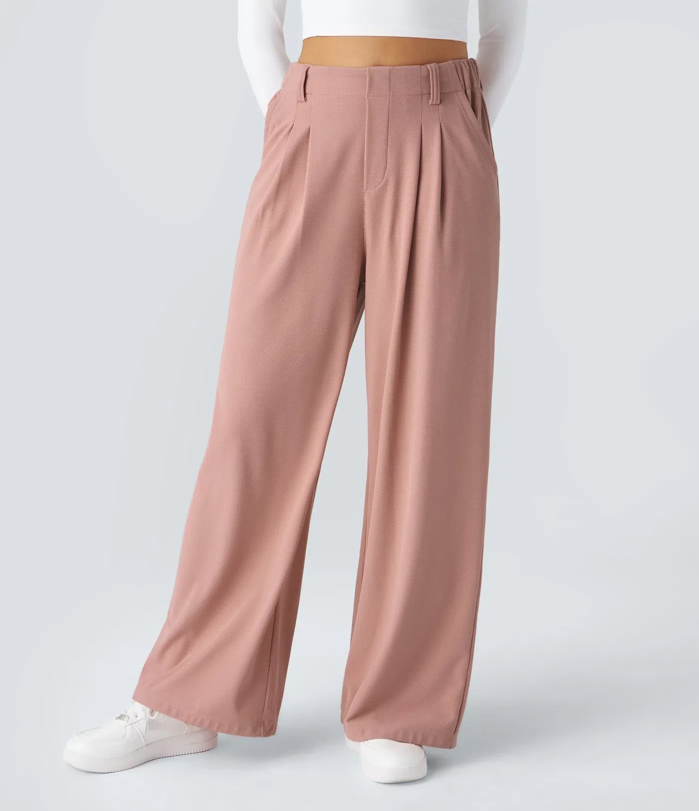 Sara | Pantaloni eleganti elasticizzati a gamba ampia