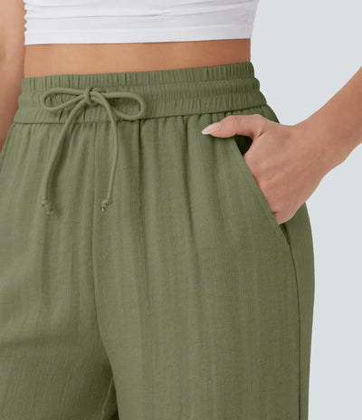 Elena | Pantaloni comodi e leggeri in lino con gambe eleganti | 1+1 gratis