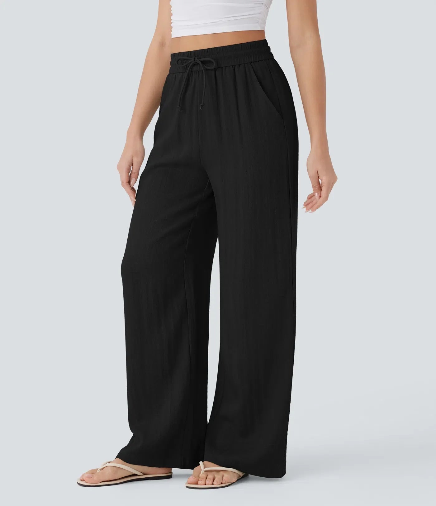 Elena | Pantaloni comodi e leggeri in lino con gambe eleganti | 1+1 gratis