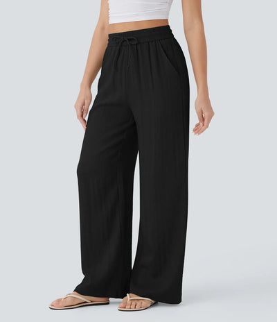 Elena | Pantaloni comodi e leggeri in lino con gambe eleganti | 1+1 gratis