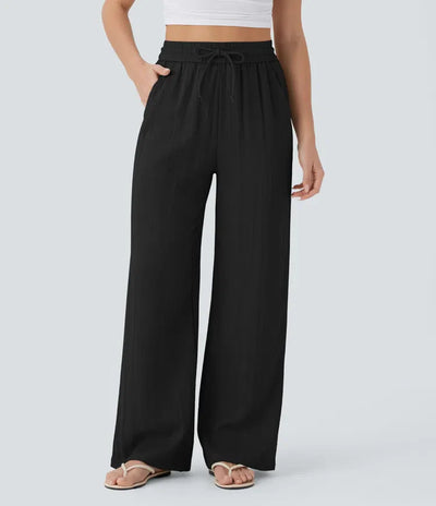 Elena | Pantaloni comodi e leggeri in lino con gambe eleganti | 1+1 gratis