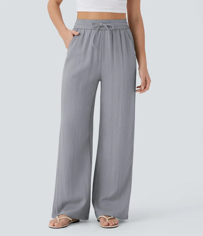 Elena | Pantaloni comodi e leggeri in lino con gambe eleganti | 1+1 gratis