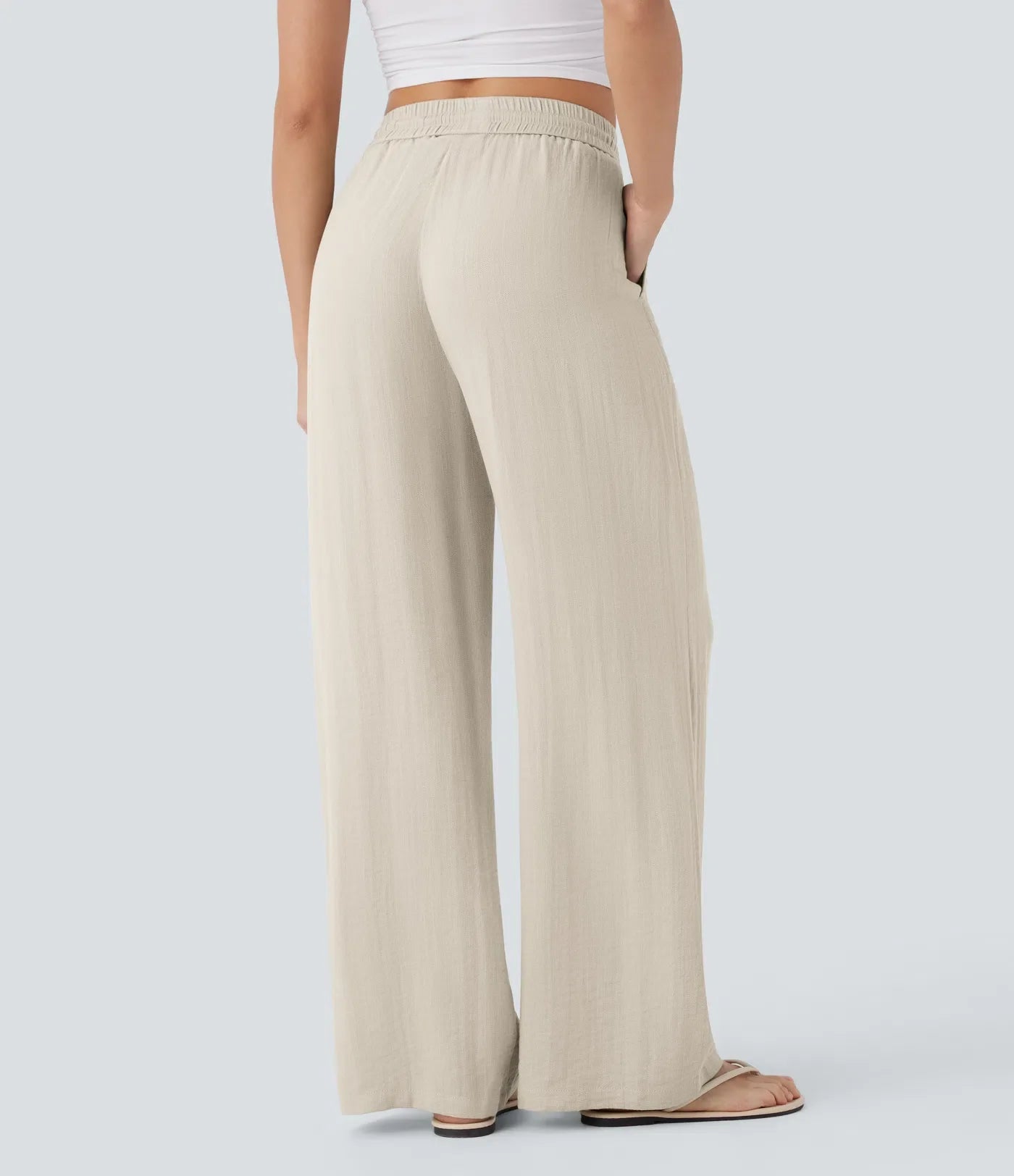 Elena | Pantaloni comodi e leggeri in lino con gambe eleganti | 1+1 gratis