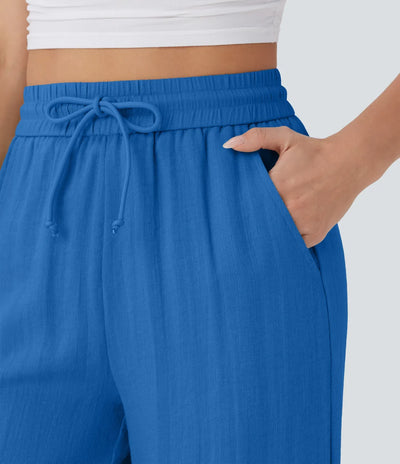 Elena | Pantaloni comodi e leggeri in lino con gambe eleganti | 1+1 gratis