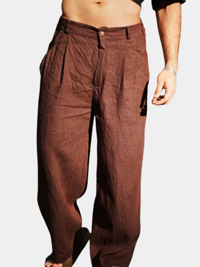 Renato | Pantaloni in lino ampio