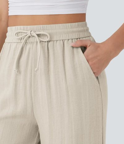 Elena | Pantaloni comodi e leggeri in lino con gambe eleganti | 1+1 gratis