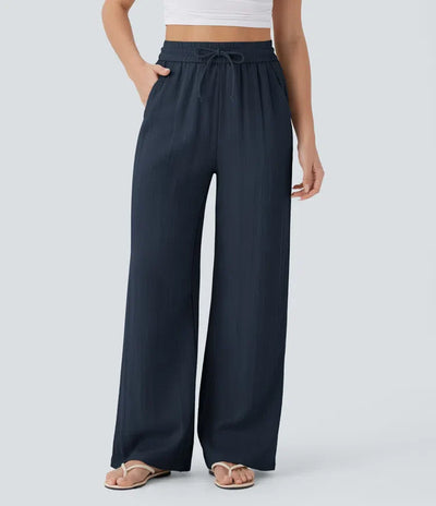 Elena | Pantaloni comodi e leggeri in lino con gambe eleganti | 1+1 gratis