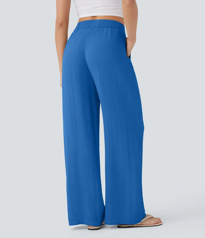 Elena | Pantaloni comodi e leggeri in lino con gambe eleganti | 1+1 gratis
