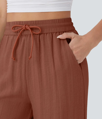 Elena | Pantaloni comodi e leggeri in lino con gambe eleganti | 1+1 gratis