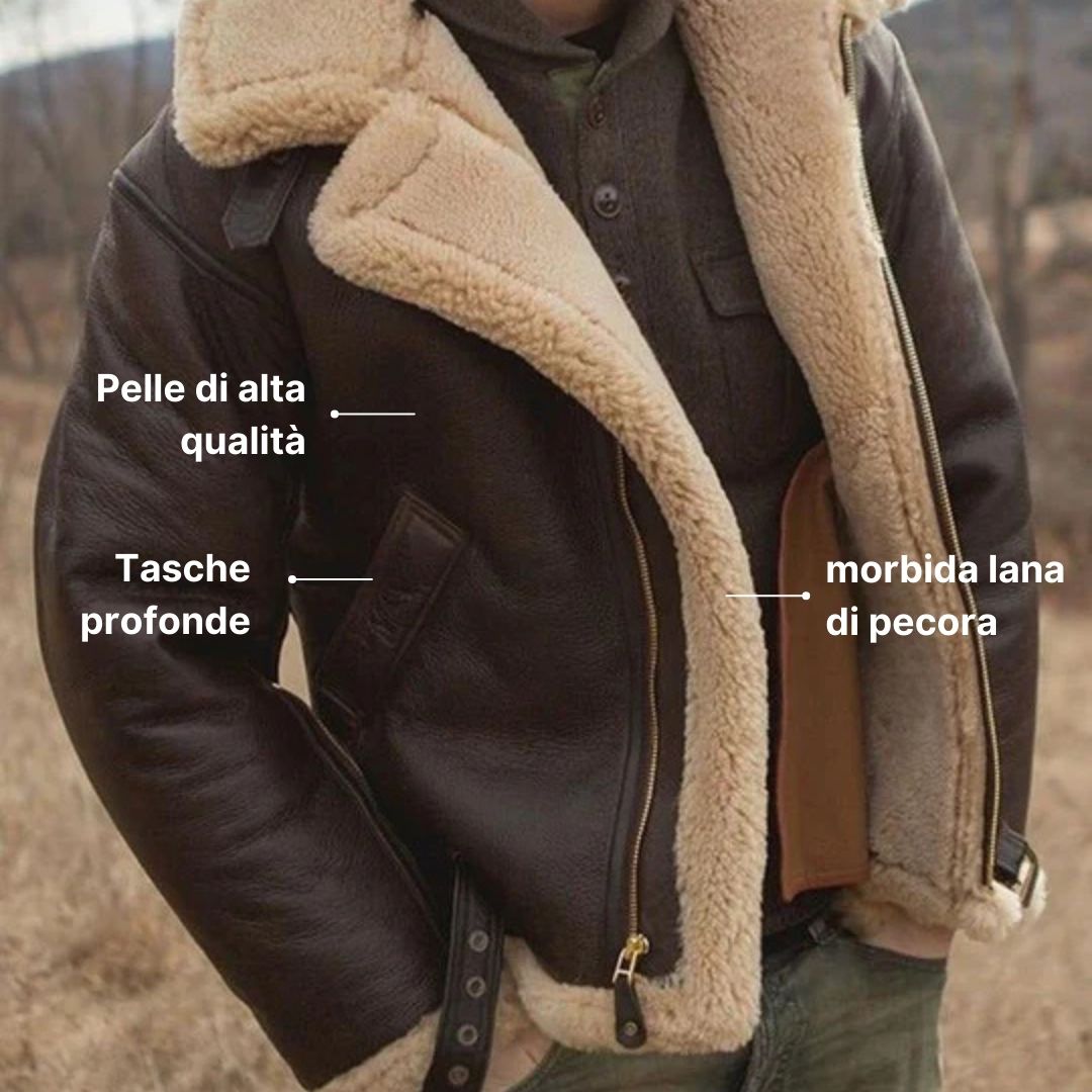 Marco | Elegante & calda giacca in pelle