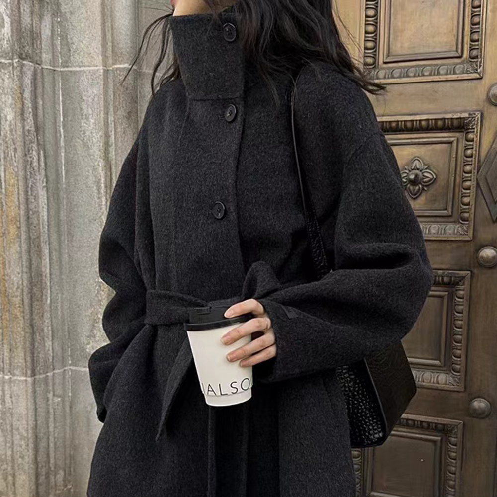 Velmira™ | Cappotto in Seta, Lana e Cashmere