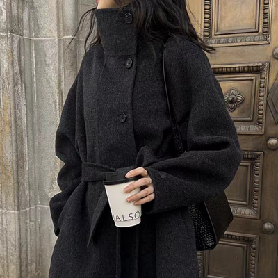 Velmira™ | Cappotto in Seta, Lana e Cashmere