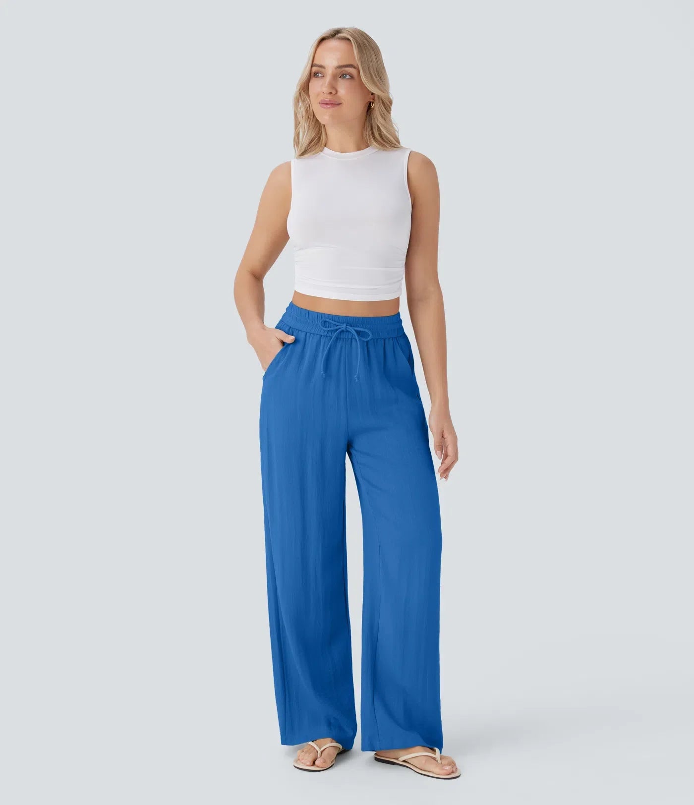 Elena | Pantaloni comodi e leggeri in lino con gambe eleganti | 1+1 gratis