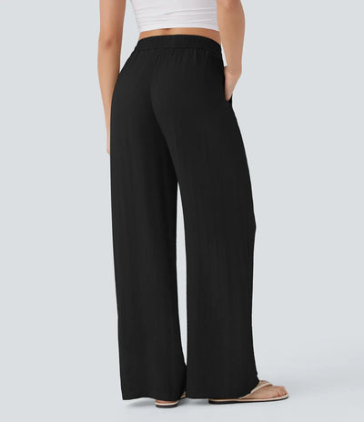 Elena | Pantaloni comodi e leggeri in lino con gambe eleganti | 1+1 gratis
