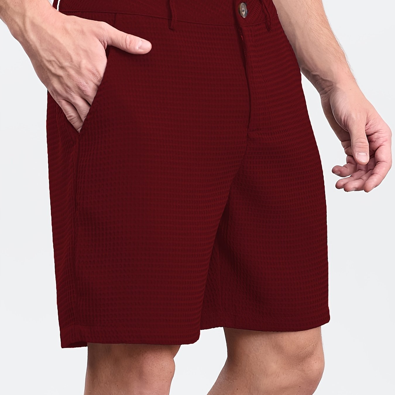 Graham | Pantaloni Corti Eleganti in Tessuto a Nido d'Api
