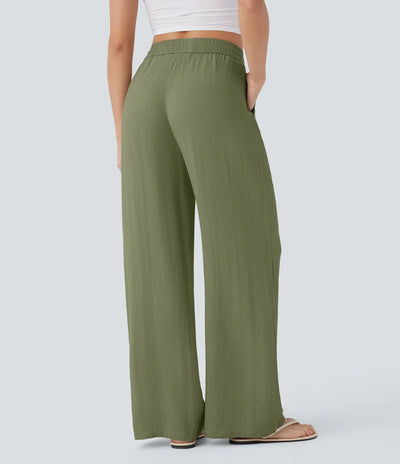 Elena | Pantaloni comodi e leggeri in lino con gambe eleganti | 1+1 gratis