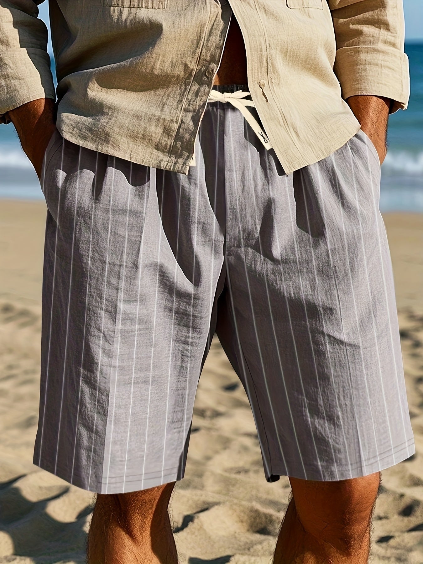 Stanley | Pantaloni Relaxati a Righe per la Spiaggia