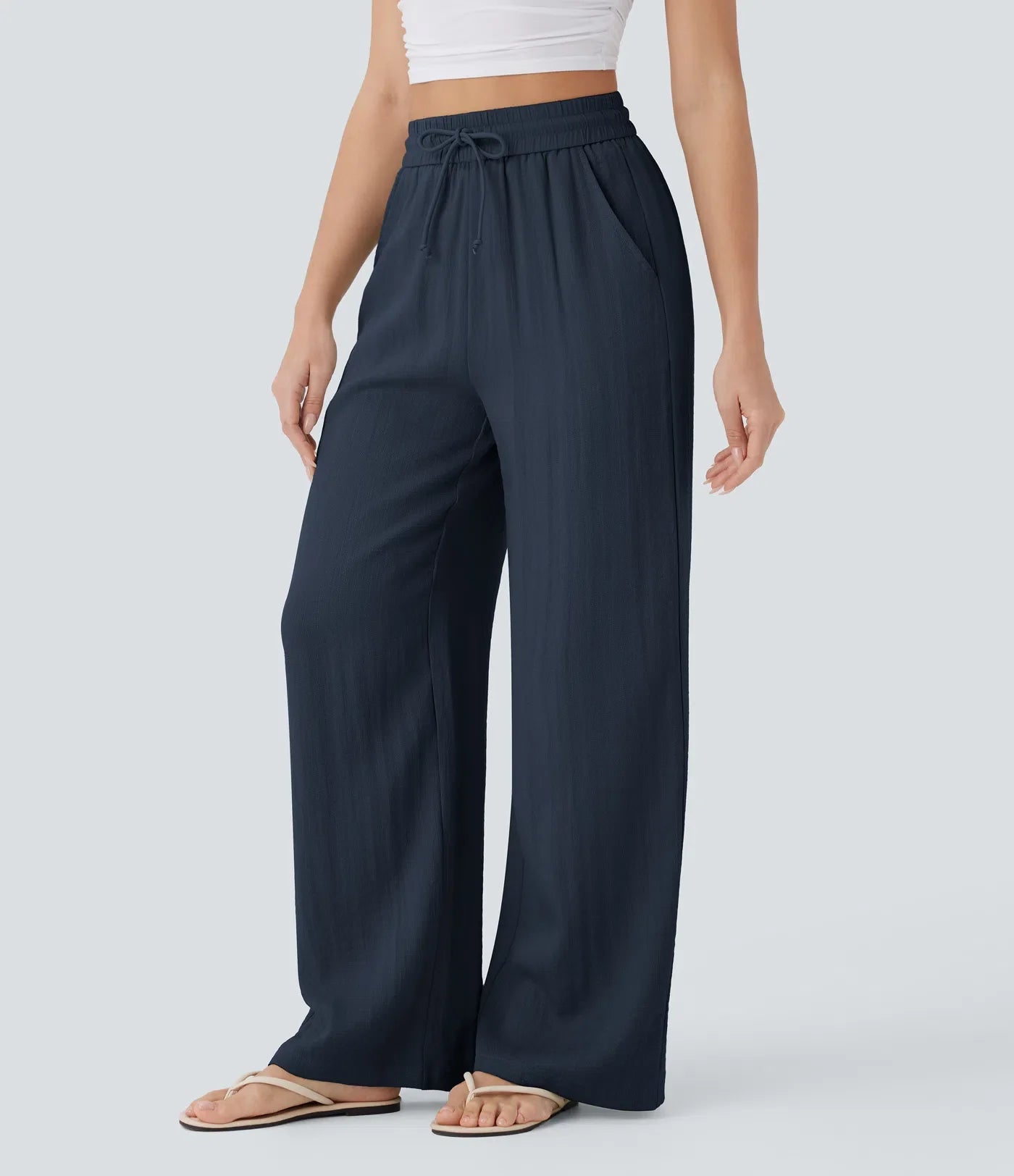 Elena | Pantaloni comodi e leggeri in lino con gambe eleganti | 1+1 gratis