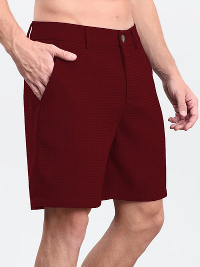 Graham | Pantaloni Corti Eleganti in Tessuto a Nido d'Api
