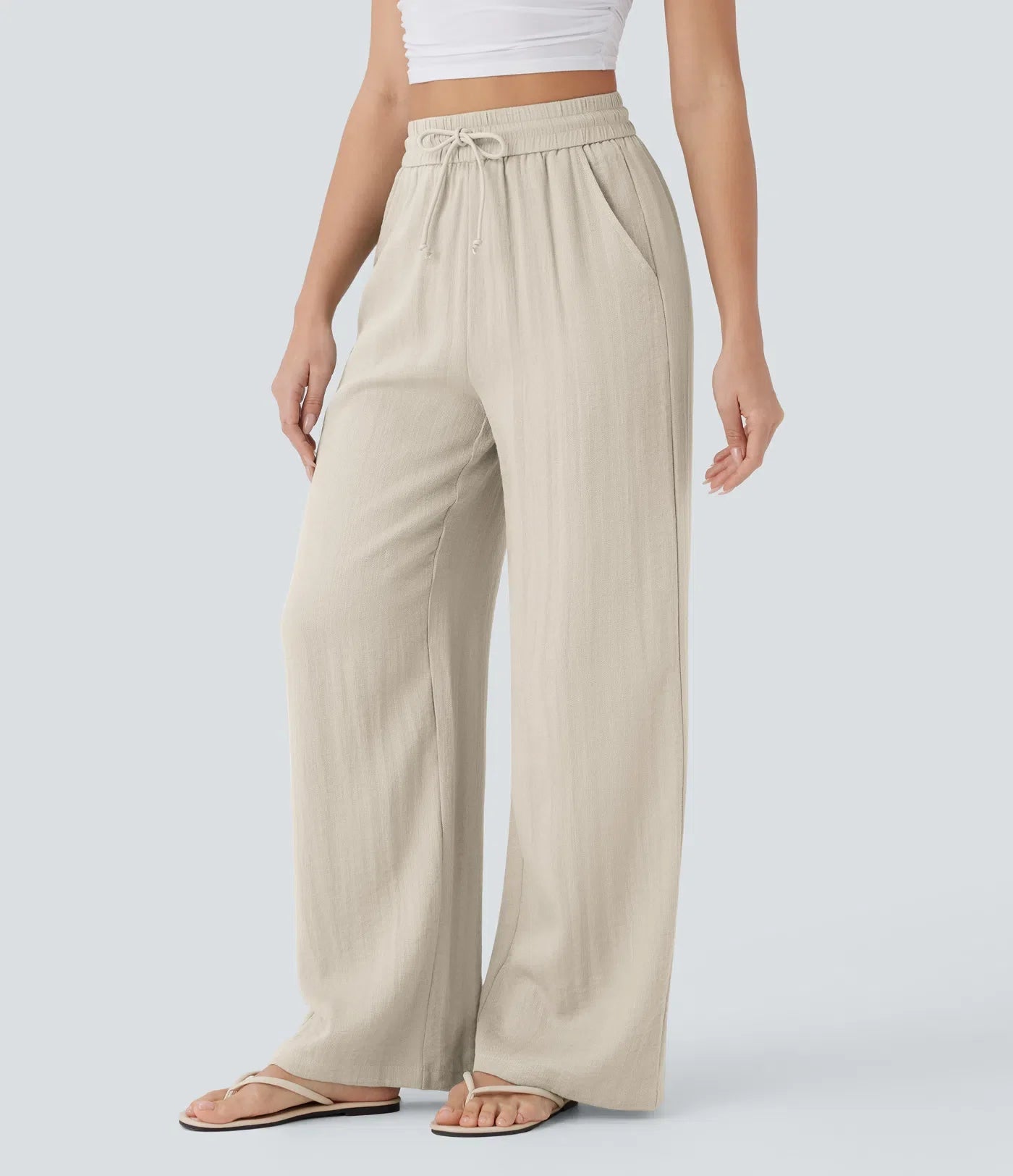 Elena | Pantaloni comodi e leggeri in lino con gambe eleganti | 1+1 gratis