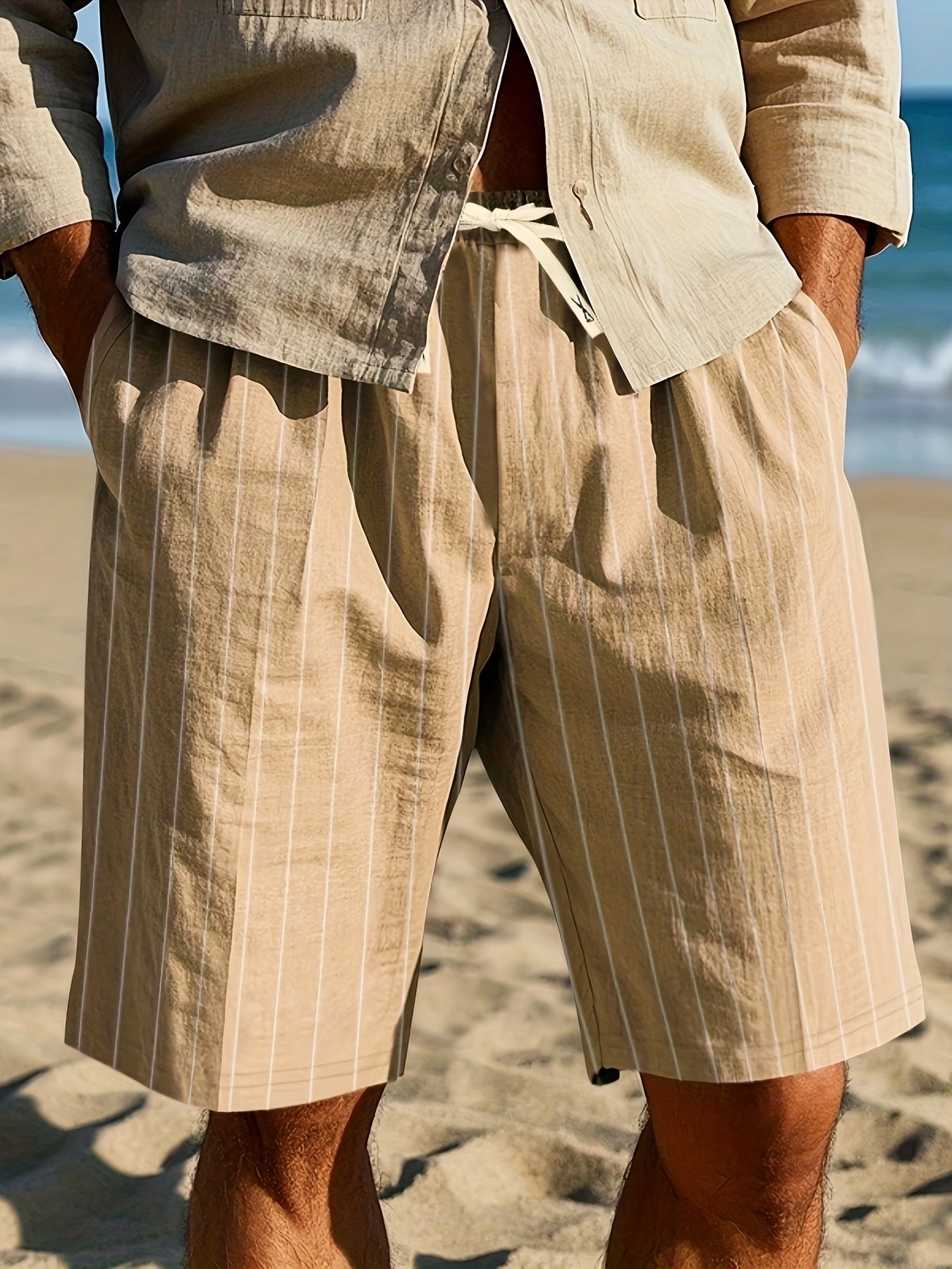 Stanley | Pantaloni Relaxati a Righe per la Spiaggia